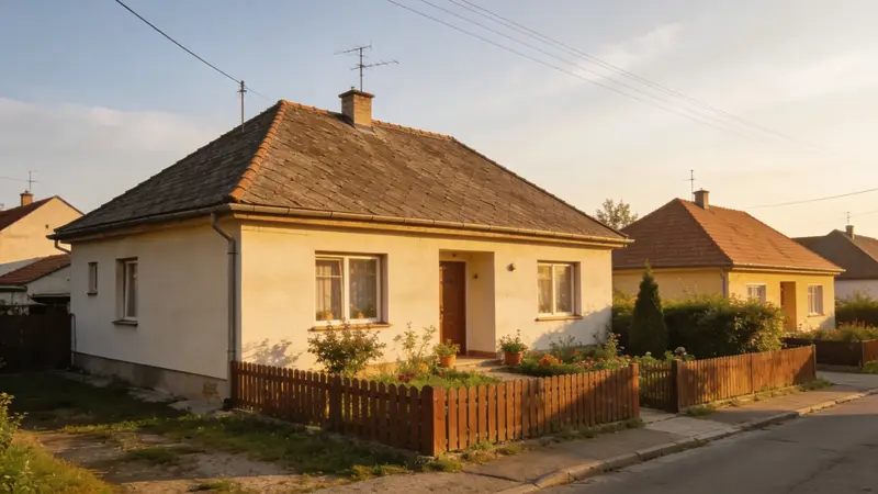 Rodinný dom so záhradou na Slovensku za denného svetla