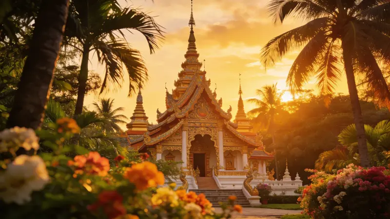 Cestovanie v Thajsku - pláž a typická loď