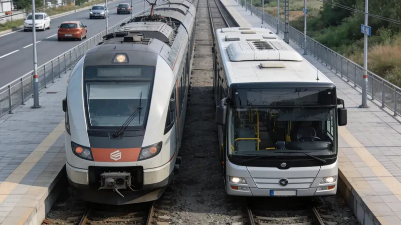 Doprava na Slovensku - vlak ZSSK a autobus RegioJet