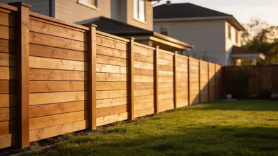 Nový plot okolo rodinného domu so záhradou