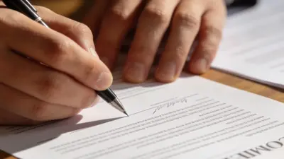 Podpisovanie zakladateľských dokumentov firmy na stole